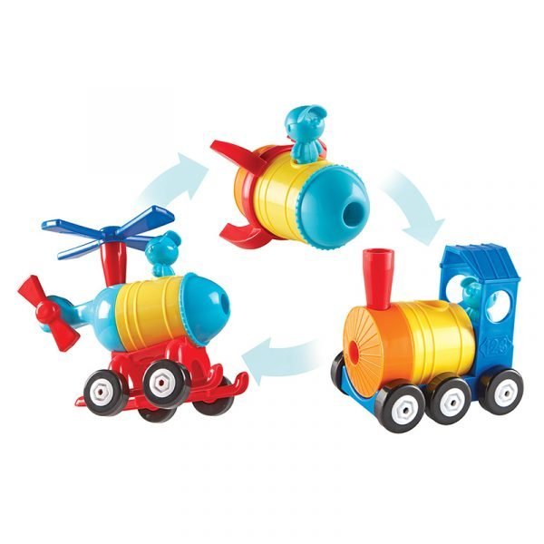 1-2-3 Build It! Rocket-Train-Helicopter