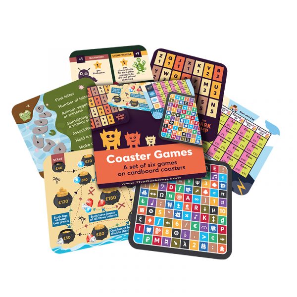 Set of Six Coaster Games