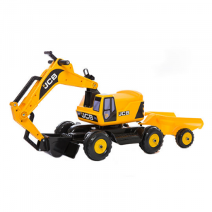 JCB Excavator with Trailer and Hard Hat - Image 3