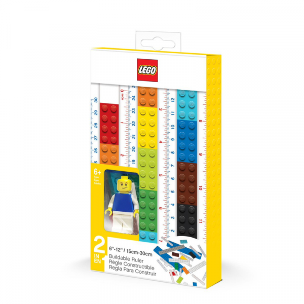 LEGO Stationery Buildable Ruler with Minifigure