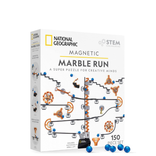 National Geographic 150-Piece Magnetic Marble Run STEM Building Set